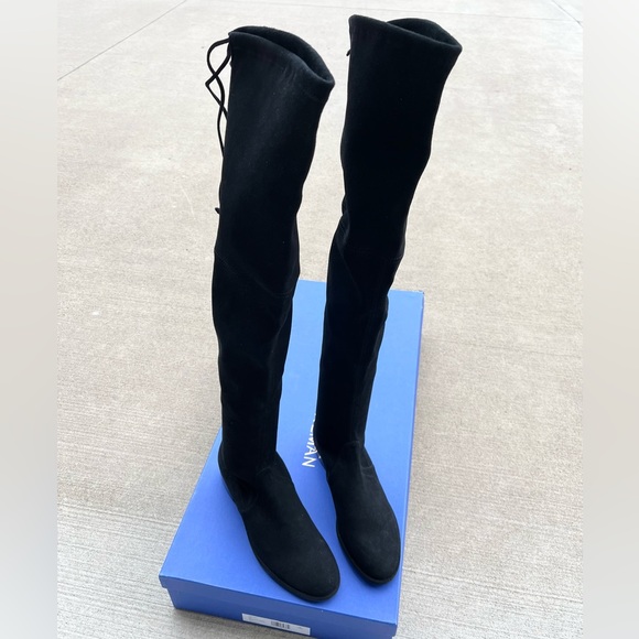 Stuart Weitzman
Lowland Suede Thigh-High Boots - Picture 11 of 11
